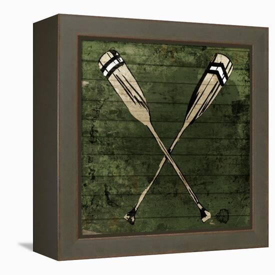 Sketched Oars-OnRei-Framed Stretched Canvas