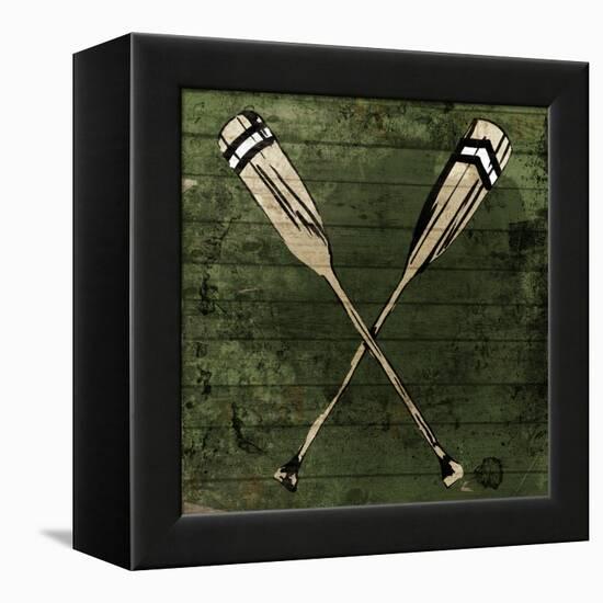 Sketched Oars-OnRei-Framed Stretched Canvas