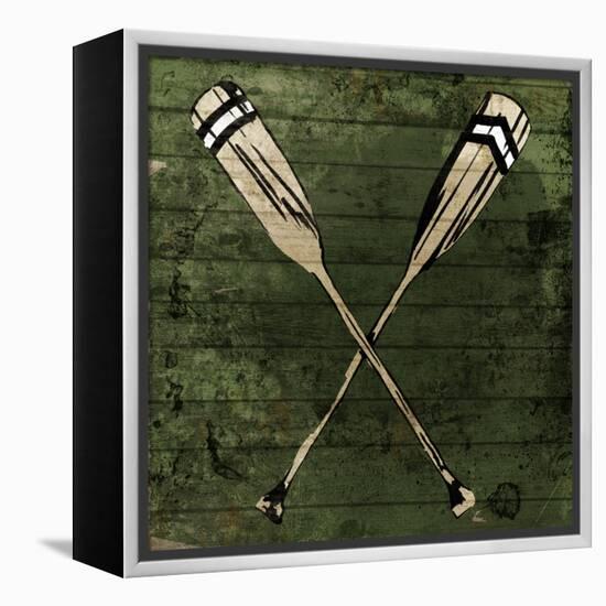 Sketched Oars-OnRei-Framed Stretched Canvas