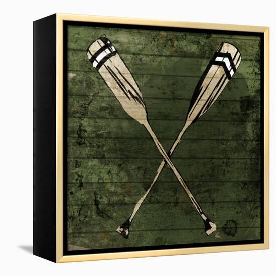 Sketched Oars-OnRei-Framed Stretched Canvas