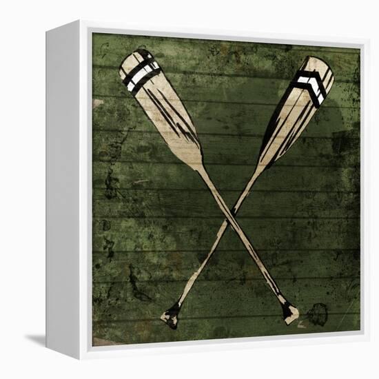 Sketched Oars-OnRei-Framed Stretched Canvas