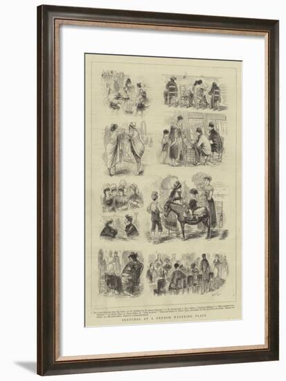 Sketches at a French Watering Place-null-Framed Giclee Print