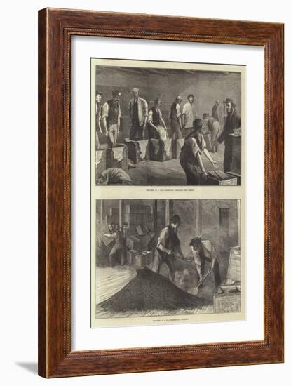 Sketches at a Tea Warehouse-null-Framed Giclee Print