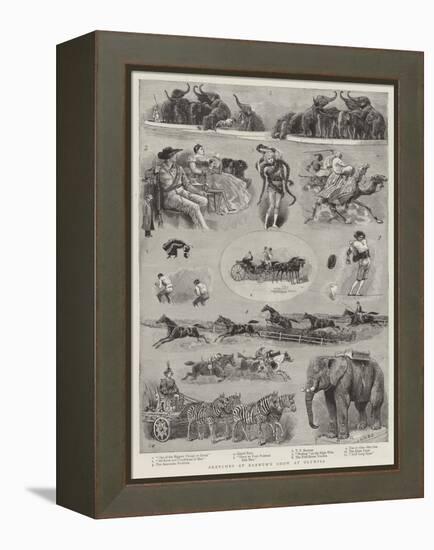 Sketches at Barnum's Show at Olympia-null-Framed Premier Image Canvas