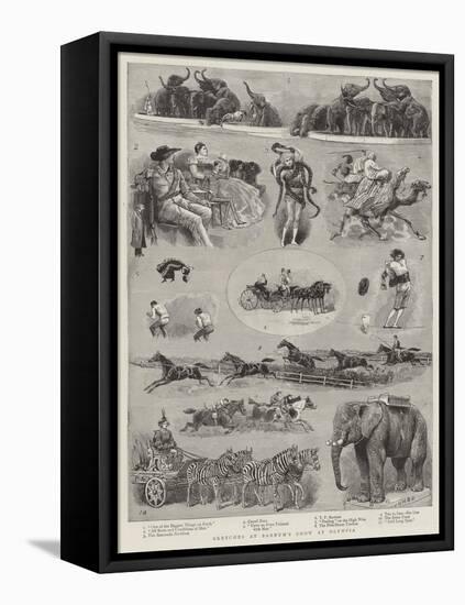 Sketches at Barnum's Show at Olympia-null-Framed Premier Image Canvas