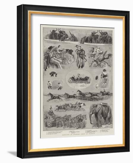 Sketches at Barnum's Show at Olympia-null-Framed Giclee Print