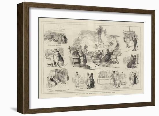 Sketches at Buxton, by a Rheumatic Man-Randolph Caldecott-Framed Giclee Print