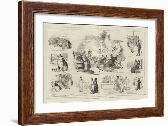 Sketches at Buxton, by a Rheumatic Man-Randolph Caldecott-Framed Giclee Print