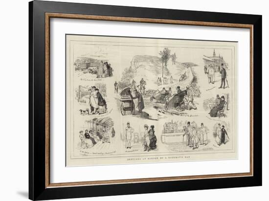 Sketches at Buxton, by a Rheumatic Man-Randolph Caldecott-Framed Giclee Print