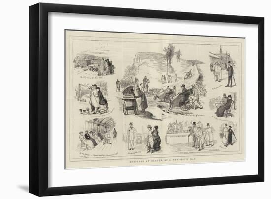 Sketches at Buxton, by a Rheumatic Man-Randolph Caldecott-Framed Giclee Print