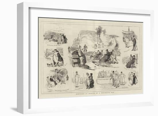 Sketches at Buxton, by a Rheumatic Man-Randolph Caldecott-Framed Giclee Print