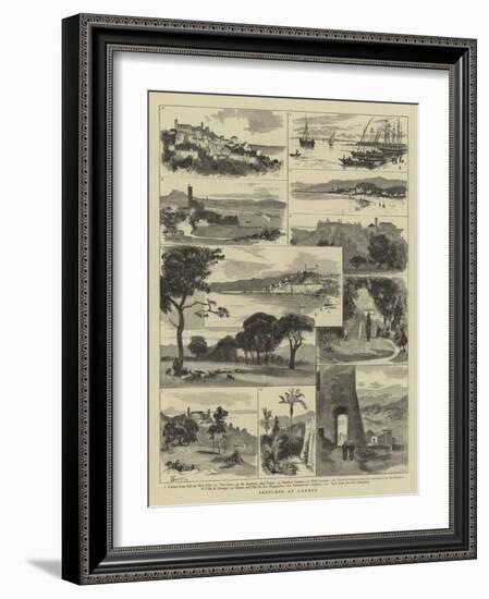 Sketches at Cannes-null-Framed Giclee Print