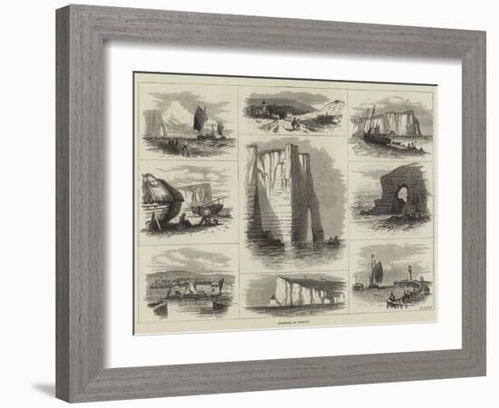 Sketches at Etretat-Walter William May-Framed Giclee Print