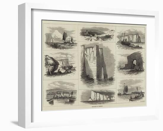 Sketches at Etretat-Walter William May-Framed Giclee Print