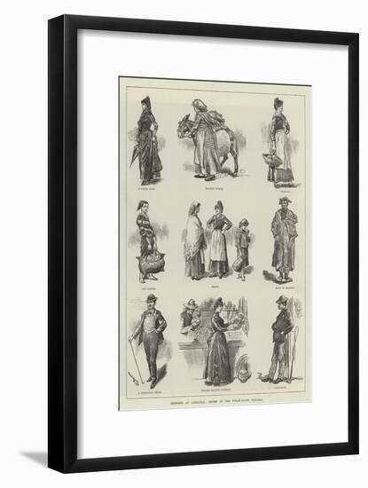 Sketches at Gibraltar, Cruise of the Steam-Yacht Victoria-William Douglas Almond-Framed Giclee Print