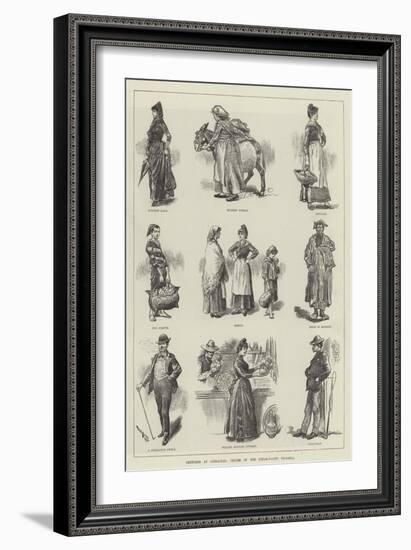 Sketches at Gibraltar, Cruise of the Steam-Yacht Victoria-William Douglas Almond-Framed Giclee Print