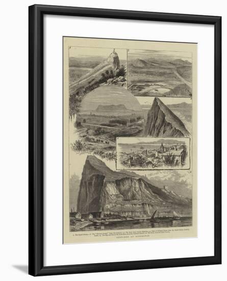 Sketches at Gibraltar-William Henry James Boot-Framed Giclee Print