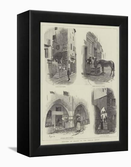 Sketches at Grasse-Amedee Forestier-Framed Premier Image Canvas