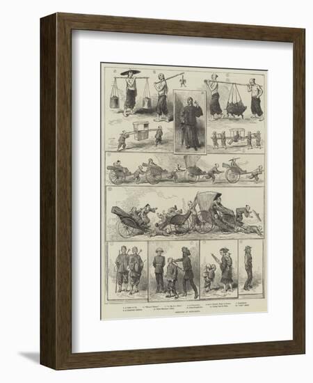 Sketches at Hong-Kong-null-Framed Giclee Print