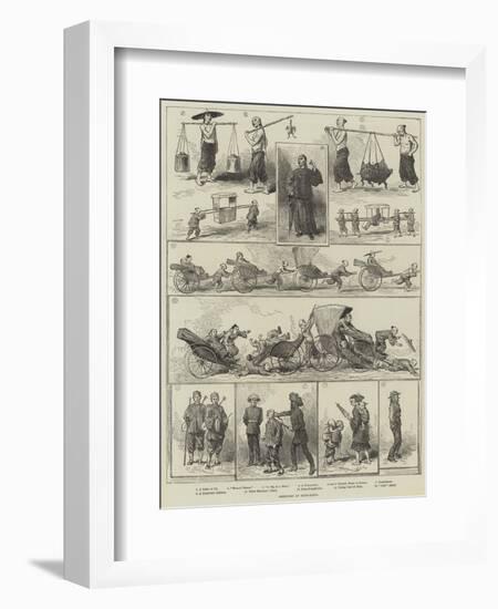 Sketches at Hong-Kong-null-Framed Giclee Print