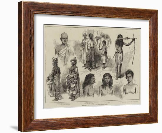 Sketches at Kandy, Ceylon-null-Framed Giclee Print