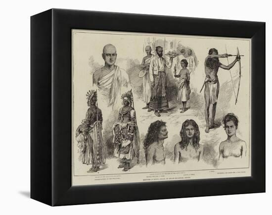 Sketches at Kandy, Ceylon-null-Framed Premier Image Canvas