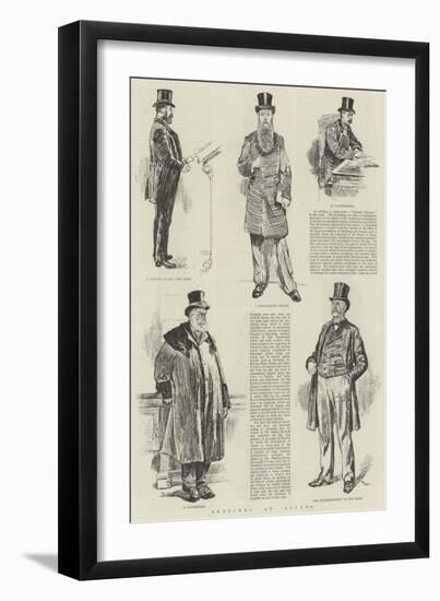 Sketches at Lloyd's-William Douglas Almond-Framed Giclee Print