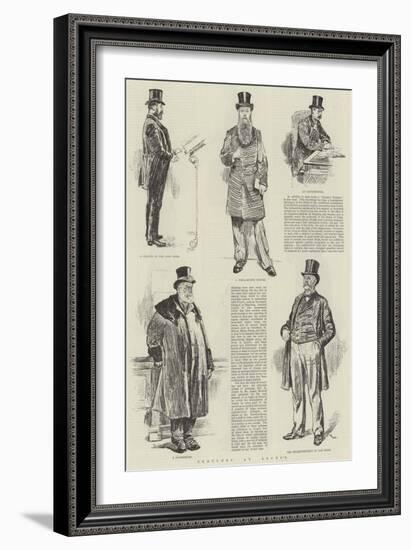 Sketches at Lloyd's-William Douglas Almond-Framed Giclee Print