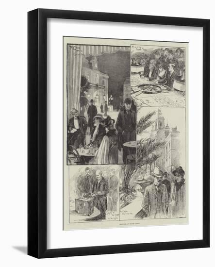 Sketches at Monte Carlo-Frederick Pegram-Framed Giclee Print