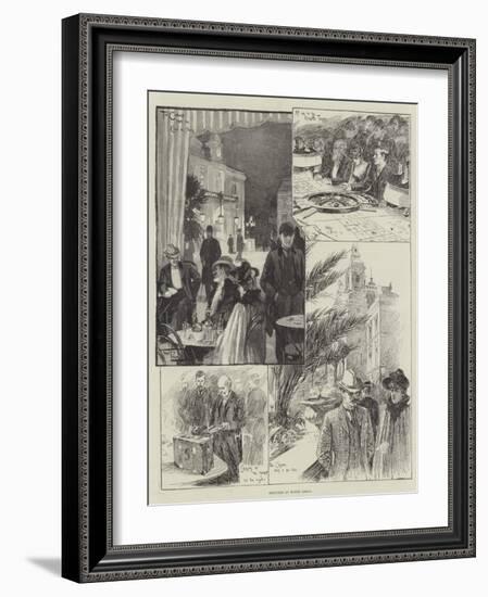 Sketches at Monte Carlo-Frederick Pegram-Framed Giclee Print