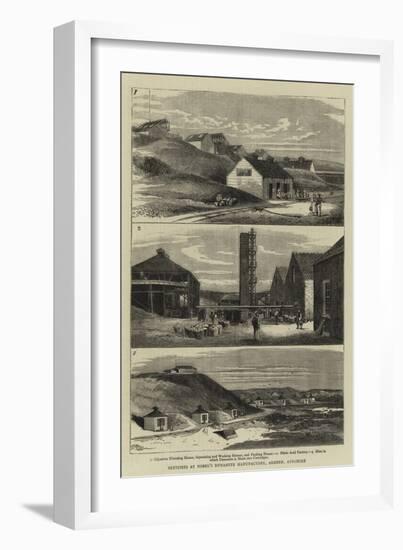 Sketches at Nobel's Dynamite Manufactory, Ardeer, Ayrshire-null-Framed Giclee Print