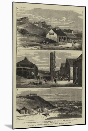 Sketches at Nobel's Dynamite Manufactory, Ardeer, Ayrshire-null-Mounted Giclee Print