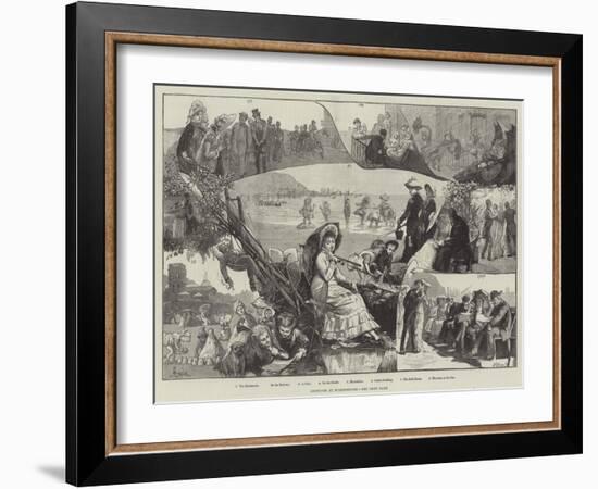 Sketches at Scarborough-Alfred Edward Emslie-Framed Giclee Print