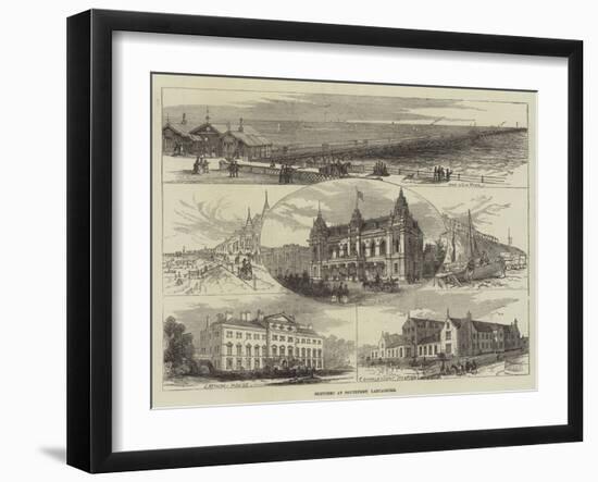 Sketches at Southport, Lancashire-null-Framed Giclee Print
