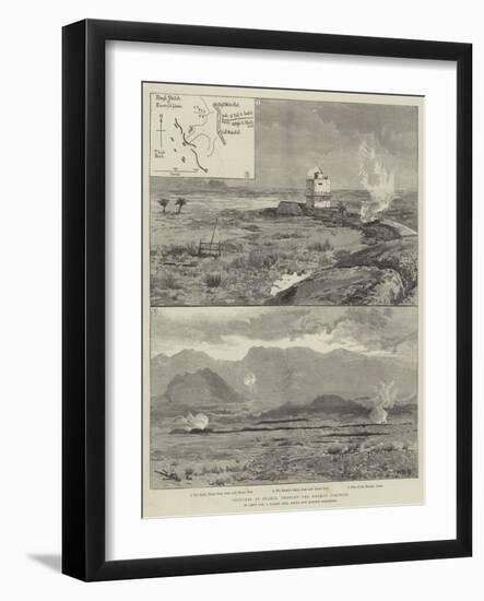 Sketches at Suakin, Showing the Enemy's Position-William Heysham Overend-Framed Giclee Print