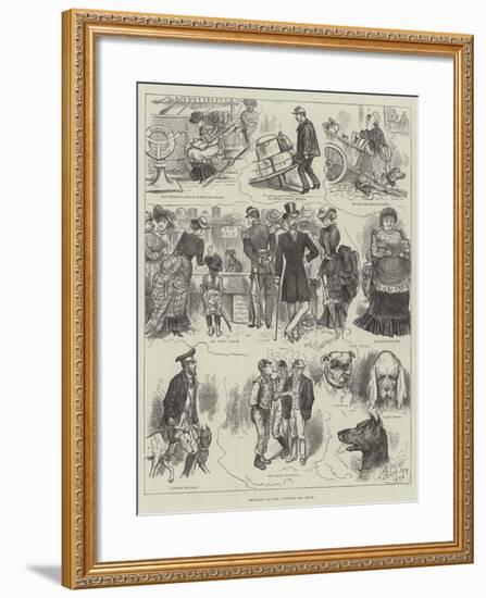 Sketches at the Antwerp Dog Show-null-Framed Giclee Print