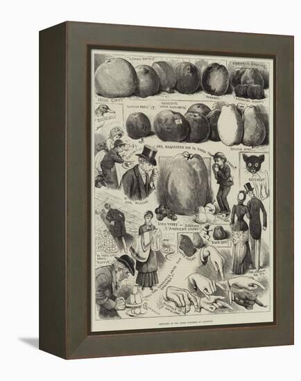 Sketches at the Apple Congress at Chiswick-Alfred Courbould-Framed Premier Image Canvas