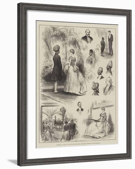 Sketches at the Ball Given to the Colonial and Indian Visitors at the Guildhall-Henry Stephen Ludlow-Framed Giclee Print