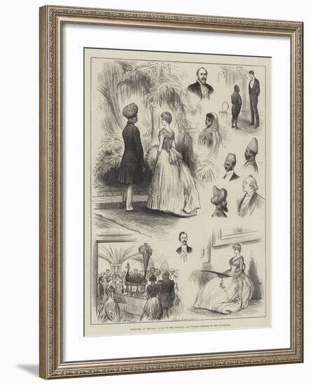 Sketches at the Ball Given to the Colonial and Indian Visitors at the Guildhall-Henry Stephen Ludlow-Framed Giclee Print