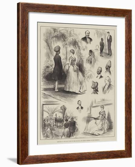 Sketches at the Ball Given to the Colonial and Indian Visitors at the Guildhall-Henry Stephen Ludlow-Framed Giclee Print