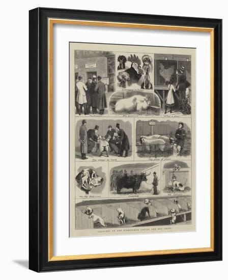 Sketches at the Birmingham Cattle and Dog Shows-John Charles Dollman-Framed Giclee Print