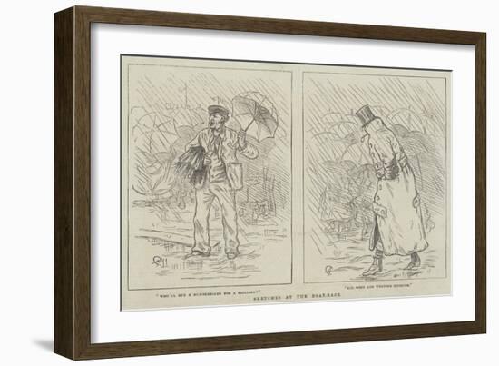 Sketches at the Boat-Race-Alfred Crowquill-Framed Giclee Print