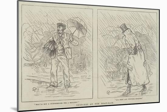 Sketches at the Boat-Race-Alfred Crowquill-Mounted Giclee Print