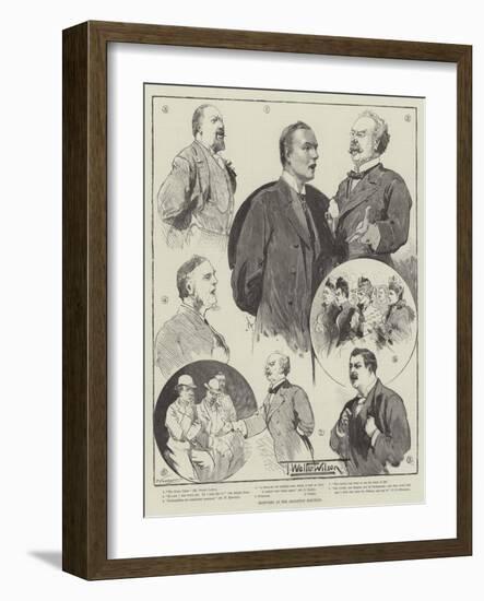 Sketches at the Brighton Election-Thomas Walter Wilson-Framed Giclee Print