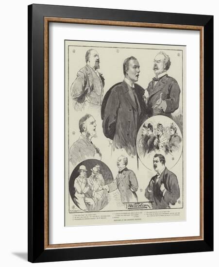 Sketches at the Brighton Election-Thomas Walter Wilson-Framed Giclee Print