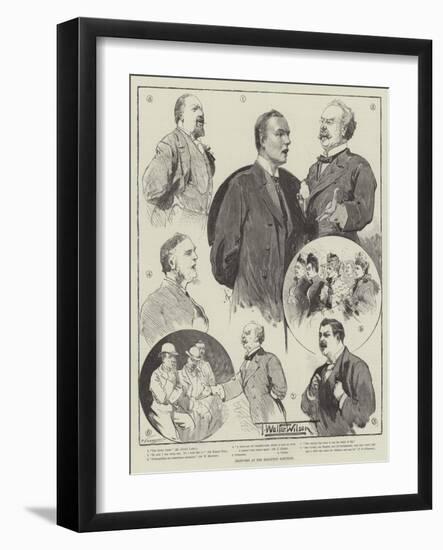 Sketches at the Brighton Election-Thomas Walter Wilson-Framed Giclee Print