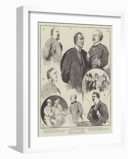 Sketches at the Brighton Election-Thomas Walter Wilson-Framed Giclee Print