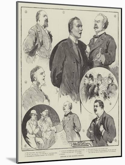 Sketches at the Brighton Election-Thomas Walter Wilson-Mounted Giclee Print