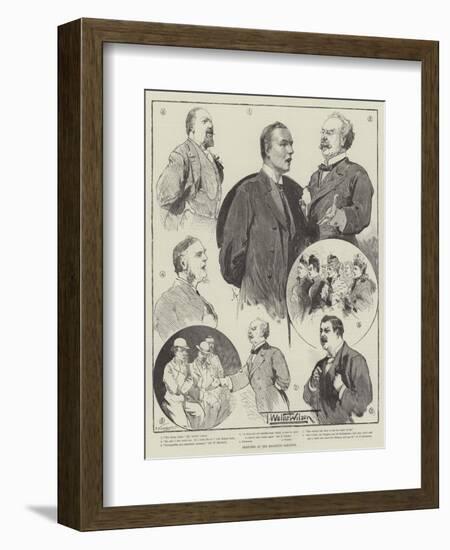 Sketches at the Brighton Election-Thomas Walter Wilson-Framed Giclee Print