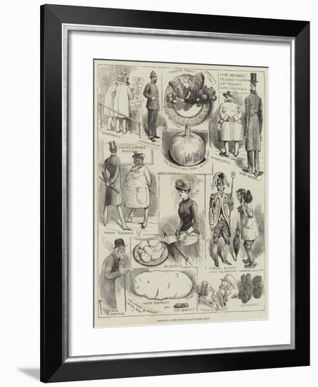 Sketches at the Crystal Palace Potato Show-Alfred Courbould-Framed Giclee Print